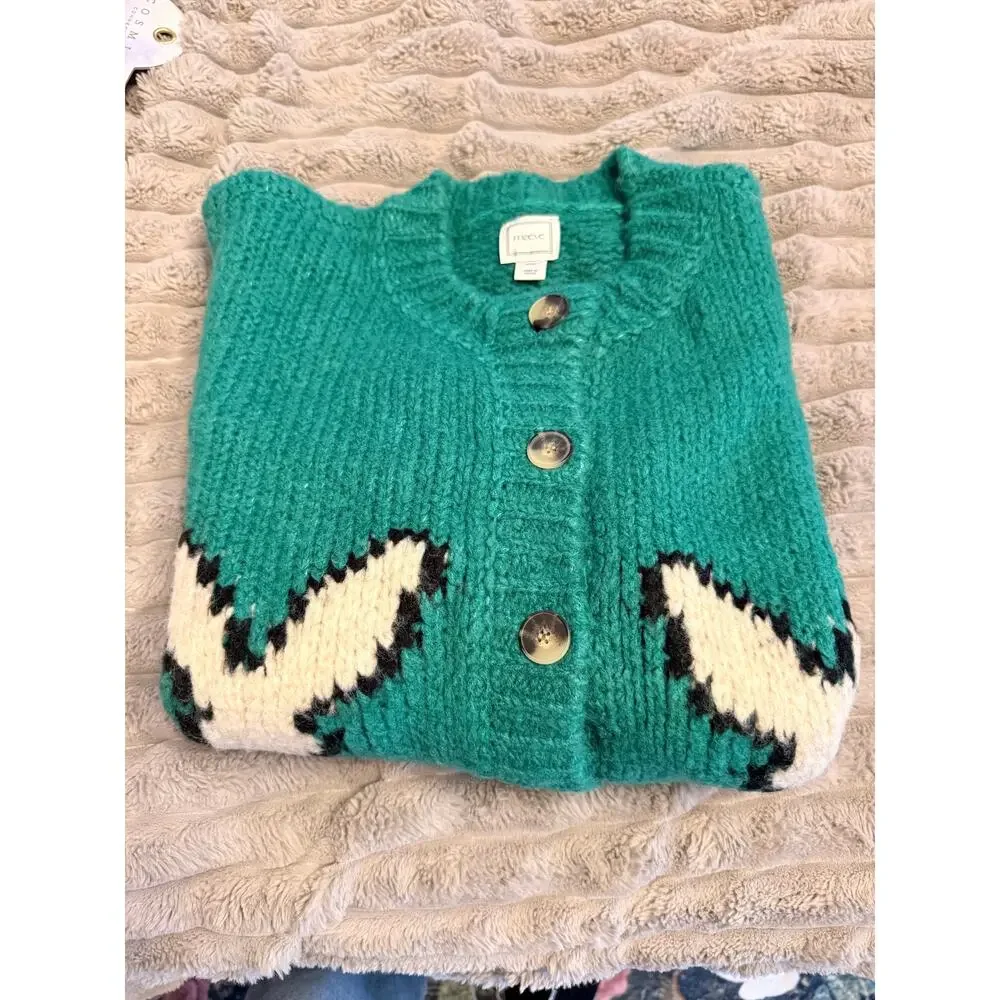 New Maeve Bunny Slope Cardigan from Anthropologie sz XXSP